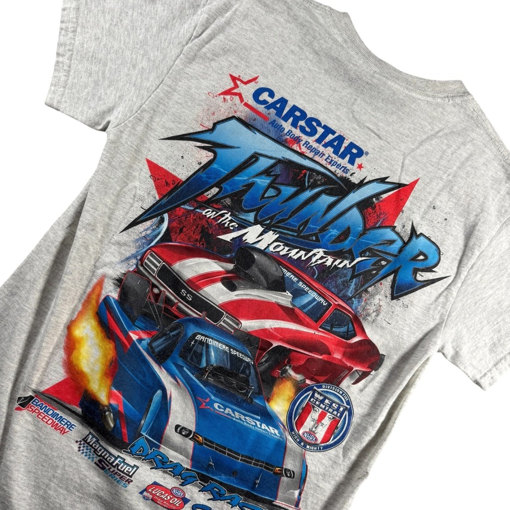 Bandimere Speedway Carstar Thunder‎ on Mountain Drag Racing Colorado Tee Mens S
